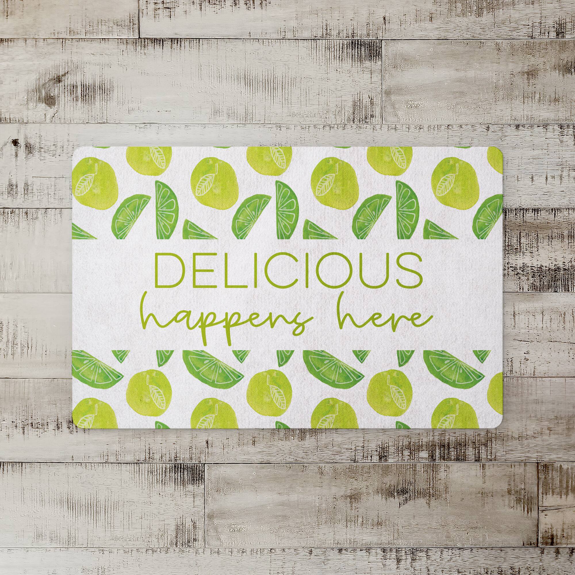 Delicious Happens Here 27" x 18" Floor Mat